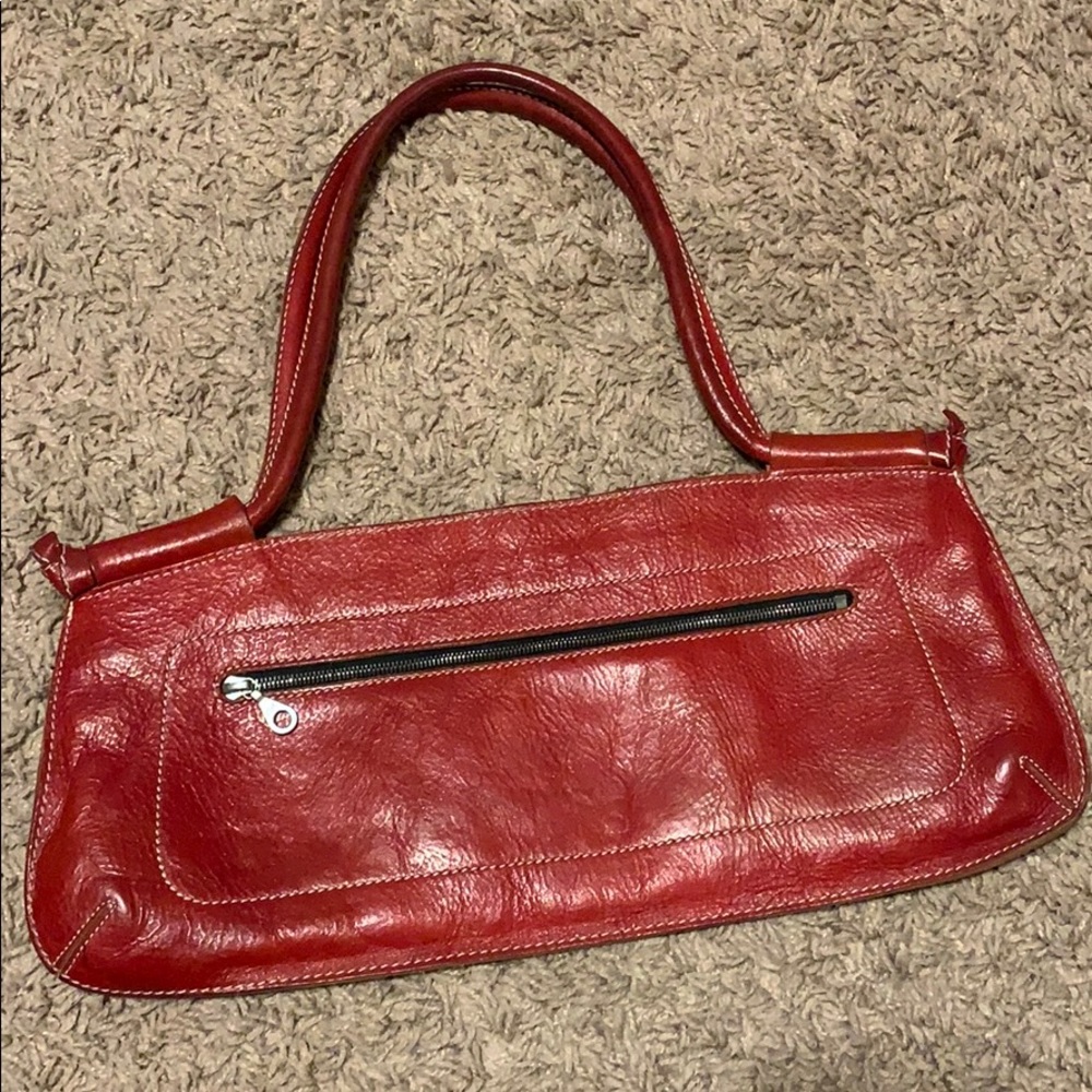 Christopher Kon red leather purse handbag
